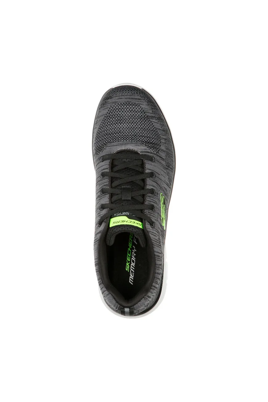 Sneakers Grigie e Lime Con Memory Foam Skechers Track Bucolo