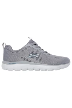 Sneakers grigie in mesh con Memory Foam Skechers Summits Eckler