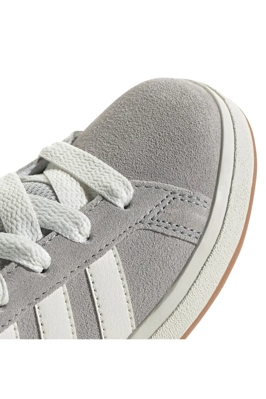 Sneakers grigie in suede con strisce bianche Adidas Grand Court 00s K