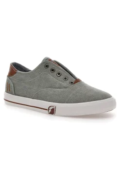 Sneakers Grigie in Tela senza Lacci Goodyear 41033