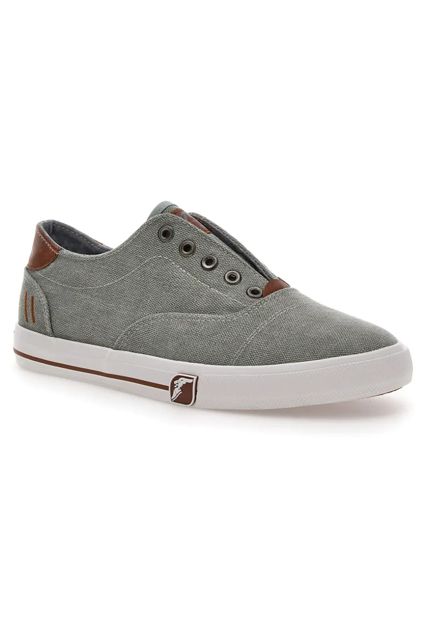 Sneakers Grigie in Tela senza Lacci Goodyear 41033