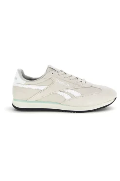 Sneakers grigio con inserti suede e suola nera Reebok World 70