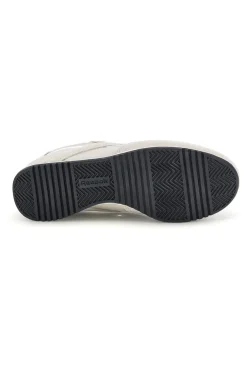 Sneakers grigio con inserti suede e suola nera Reebok World 70