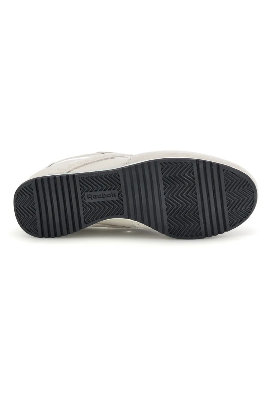 Sneakers grigio con inserti suede e suola nera Reebok World 70