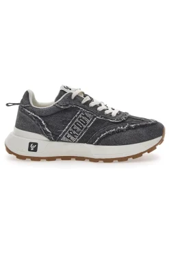 Sneakers in Denim Nere Freddy 7604
