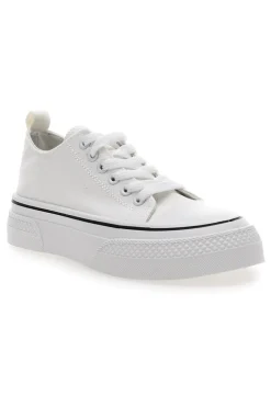 Sneakers in Tela Bianche Cafè Cost 211