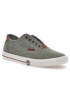 Sneakers in Tela Grigio Route 66 91414