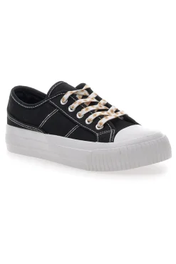 Sneakers in Tela Nere con Lacci Me & Me 1878