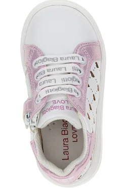 Sneakers Laura Biagiotti 8430 Bianche e Rosa