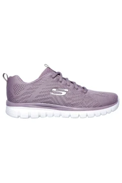 Sneakers lavanda in mesh con Memory Foam Skechers Graceful Get Connected R-Sport