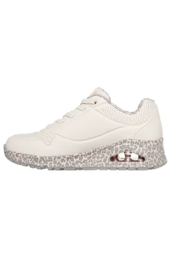 Sneakers leopardate con suola ad aria e lacci fissi Skechers UNO Safari Time