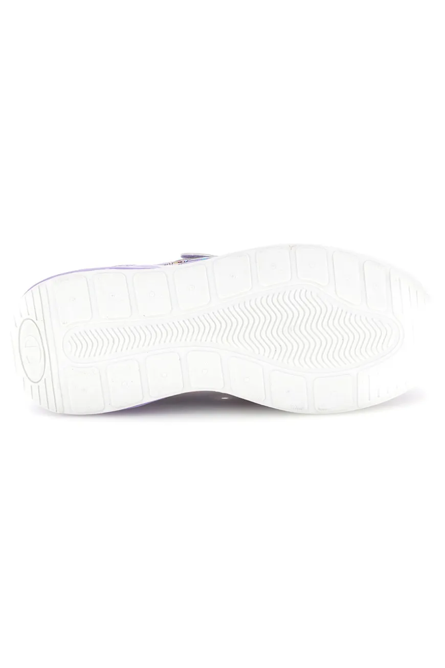 Sneakers lilla con fantasia stampata e strappo Champion U Ps Low Cut