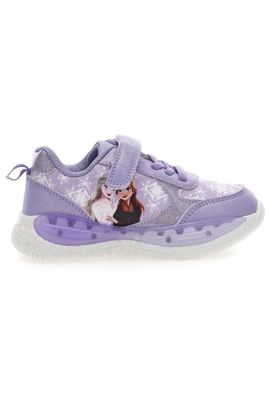 Sneakers lilla con luci Frozen D13069MC