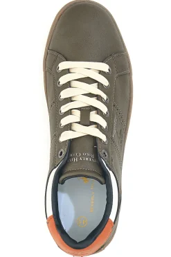 Sneakers marroni con dettagli arancio Beverly Hills Polo BHM525120