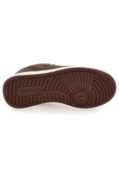 Sneakers marroni con logo arancione Champion RD18 LOW COMB B GS