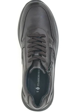 Sneakers marroni in pelle con zip laterale Claremorris 23066510