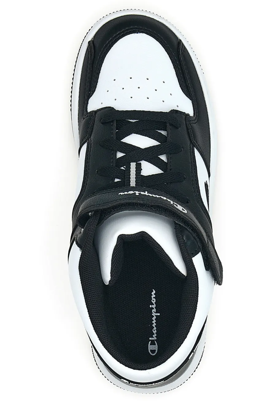 Sneakers mid bianche e nere con strappo Champion RD18 2 MID B PS