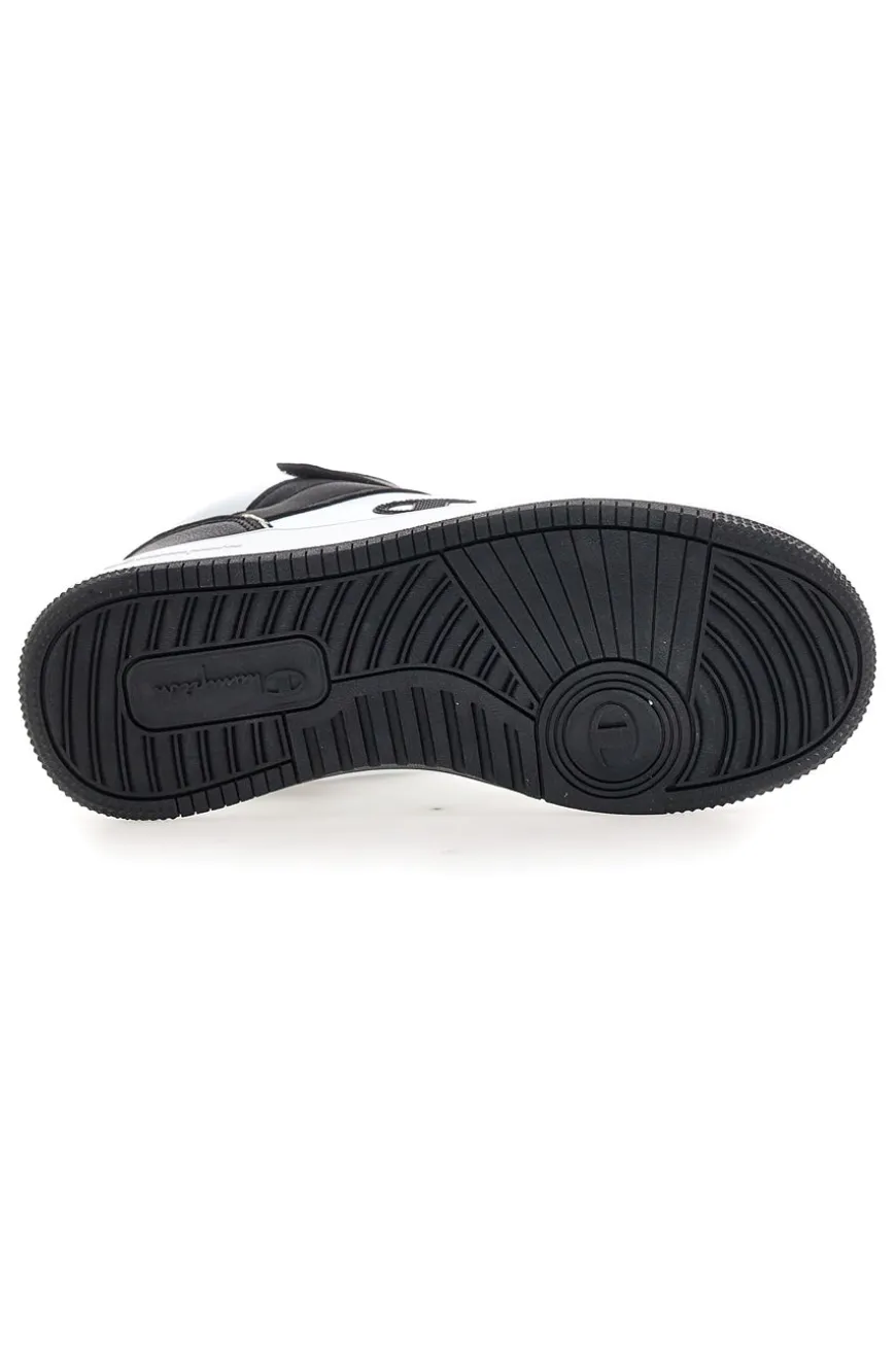 Sneakers mid bianche e nere con strappo Champion RD18 2 MID B PS