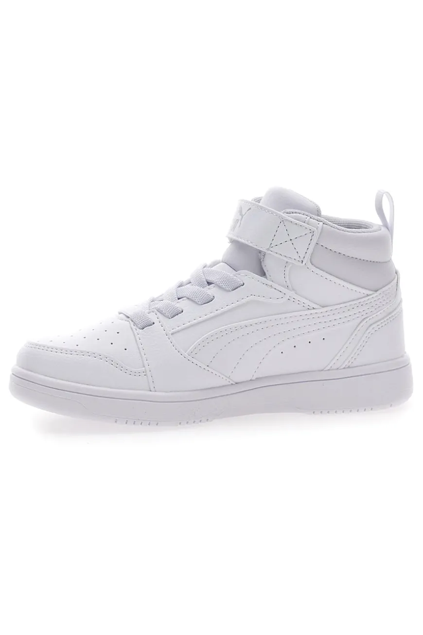 Sneakers Mid-Cut Bianche Con Fascia Laterale Puma Rebound V6 Mid Ac Ps