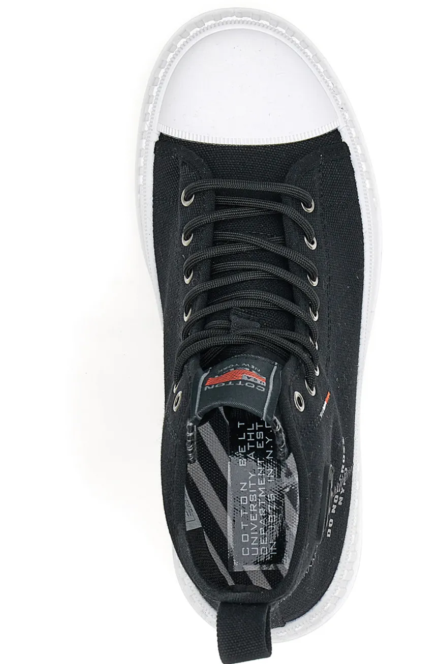 Sneakers Mid Cut Cotton Belt Dre Cvs Nere