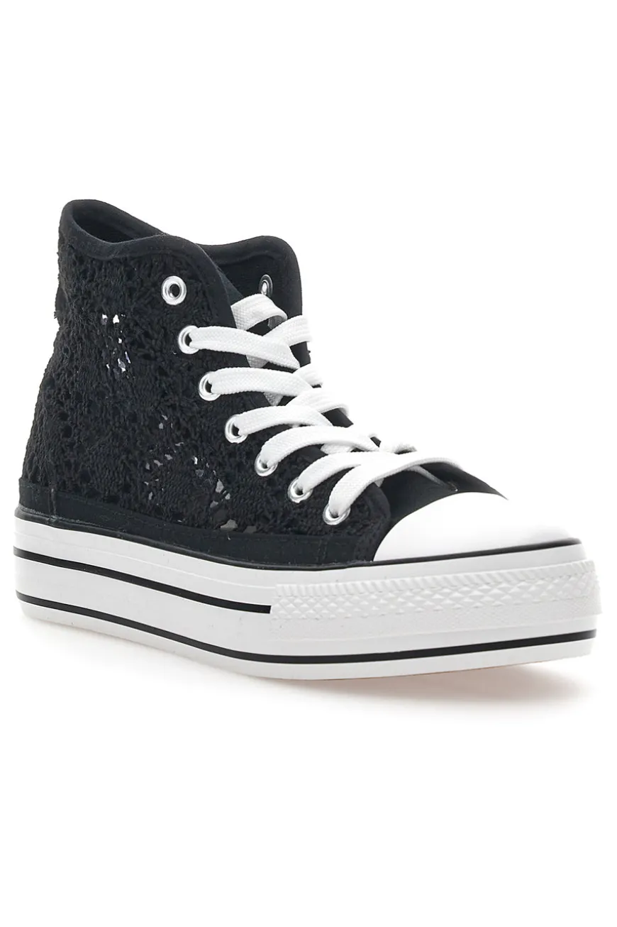Sneakers Mid-Cut Flatform Energy 110 Nere