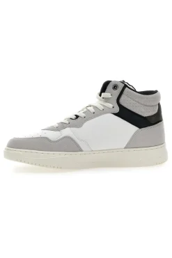 Sneakers Mid Cut Galveston Bianche
