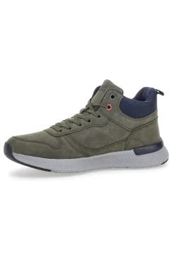 Sneakers mid verdi con suola running Marina militare MM2310