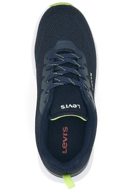 Sneakers Navy con Lacci e Suola Bianca LEVI'S 08000
