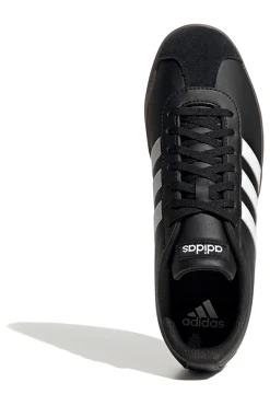 Sneakers Nere con Bande Bianche Adidas VL Court Base