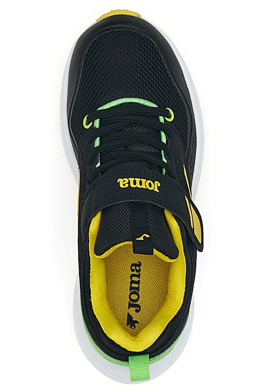 Sneakers Nere con Dettagli Gialli e Verdi JOMA FERRO J5 2501