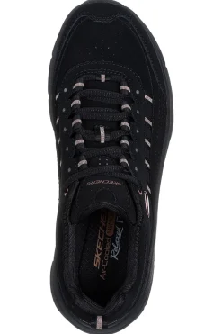Sneakers Nere con Dettagli Glitter SKECHERS D'LUX WALKER 2.0 GOLDEN STEP