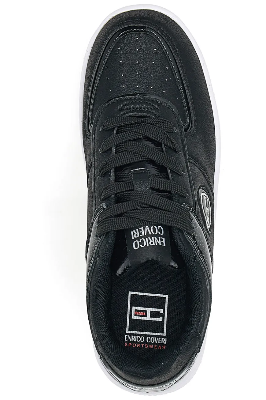 Sneakers Nere Con Flatform Coveri Amber Microfiber Metal