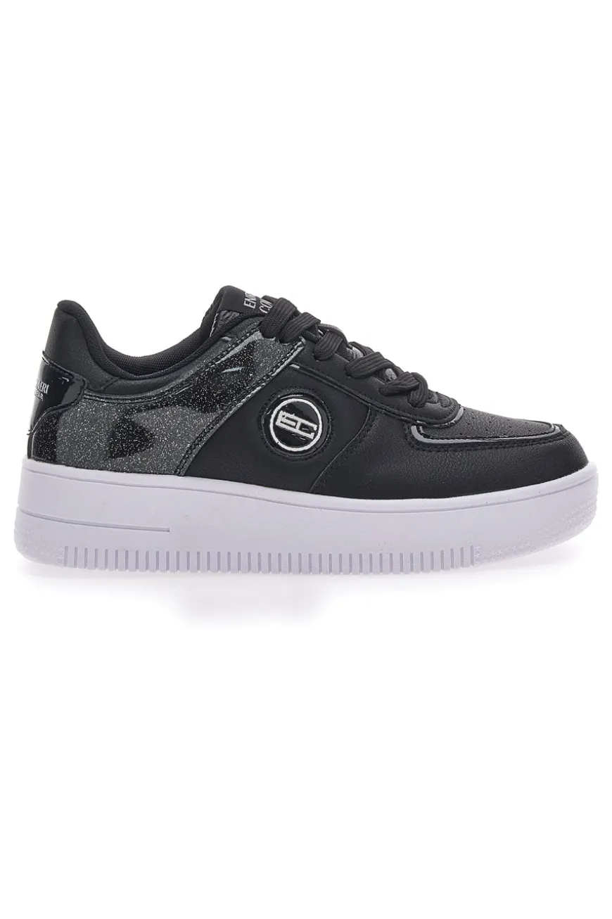 Sneakers Nere Con Flatform Coveri Amber Microfiber Metal