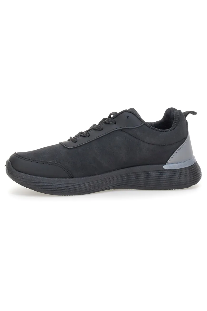 Sneakers nere con inserti grigi e suola flessibile Canguro CA1241