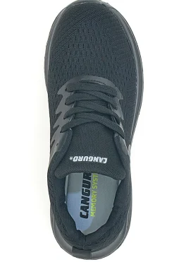 Sneakers Nere con Lacci e Memory System Canguro CA292