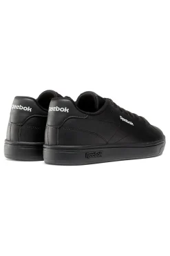 Sneakers Nere con Loghi Bianchi Reebok Court Clean