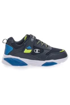 Sneakers Nere Con Luci e Strappo in Velcro Champion Wave B Ps