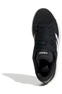 Sneakers nere con strisce lilla in suede Adidas Grand Court Base 00s