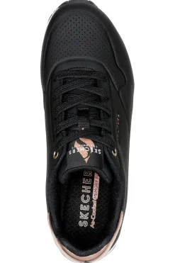 Sneakers nere con suola bianca e dettagli oro Skechers Uno Golden Air