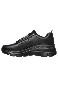 Sneakers Nere con Tomaia in Pelle Skechers Fashion Fit - Effortless
