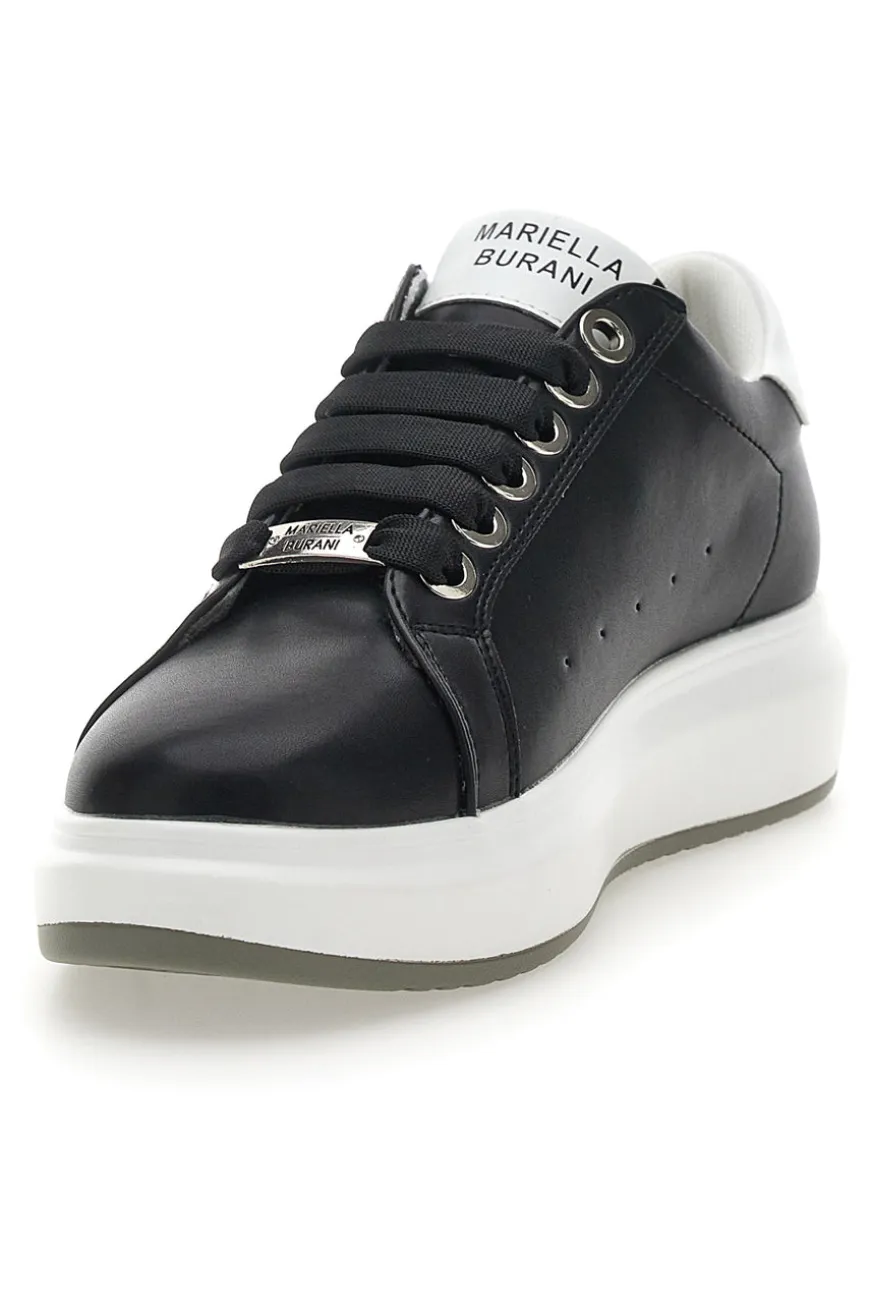Sneakers Nere e Bianche con Cerniera Mariella Burani 51011