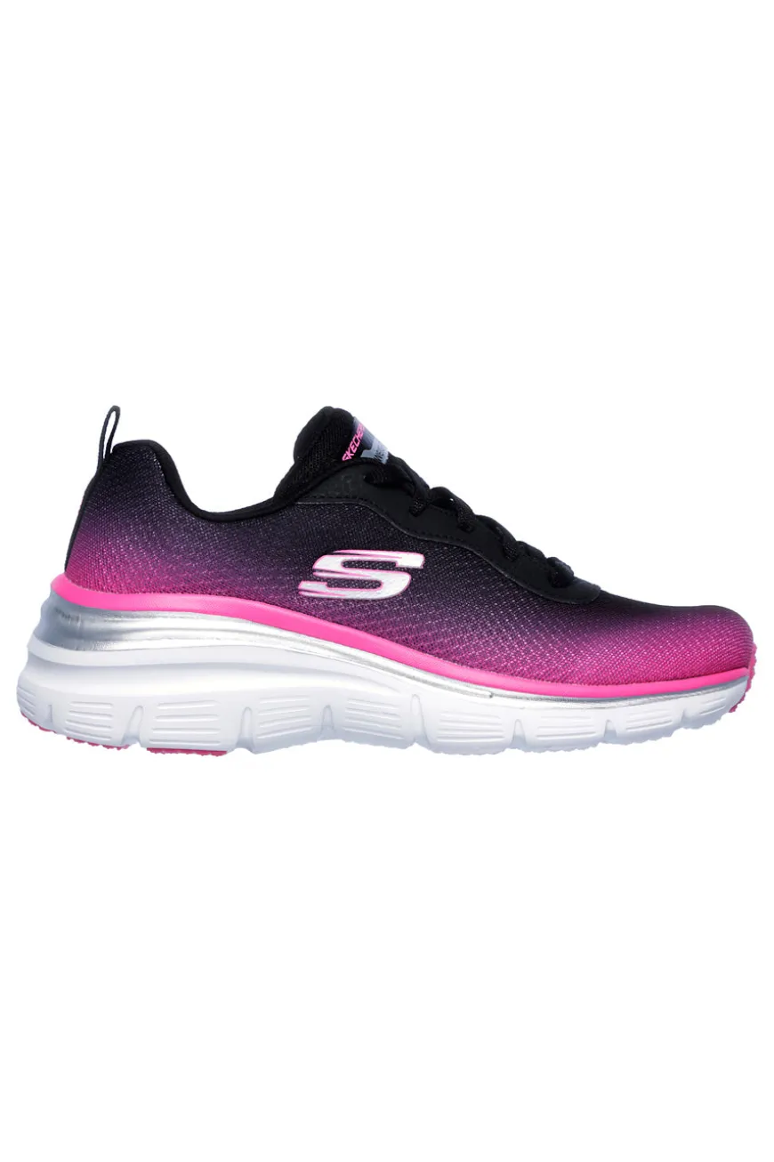 Sneakers Nere e Fuxia Skechers Fashion Fit - Build Up