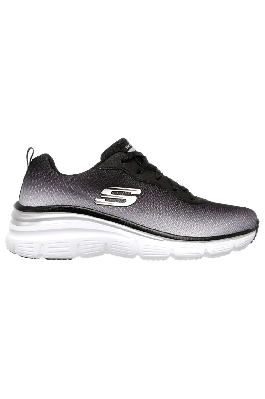 Sneakers Nere e Grigie Skechers Fashion Fit - Build Up