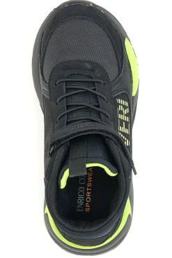 Sneakers Nere e Lime Coveri Adams
