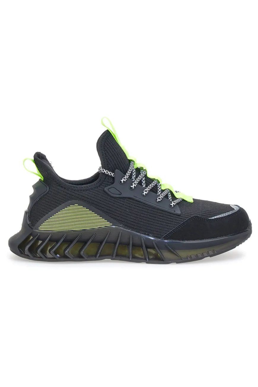 Sneakers Nere e Lime Max Dillan 01