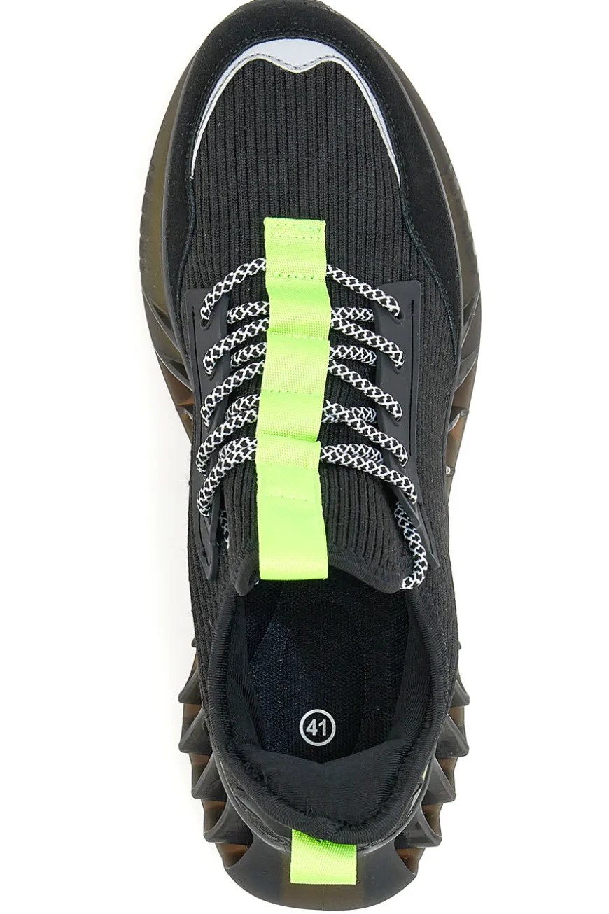 Sneakers Nere e Lime Max Dillan 01