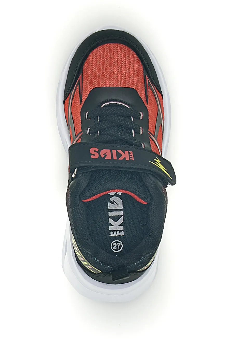 Sneakers Nere e Rosse con luci Pitt kids 11562