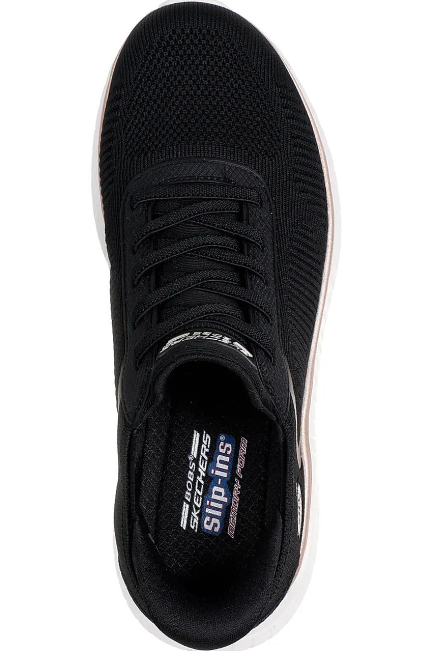 Sneakers nere in knit slip-ins con memory foam Skechers Bobs Squad Chaos Current Muse