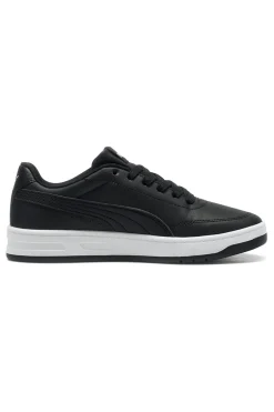 Sneakers nere in materiali sintetici con suola bicolore Puma Court Classic Clean Jr