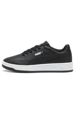 Sneakers nere in materiali sintetici con suola bicolore Puma Court Classic Clean Jr
